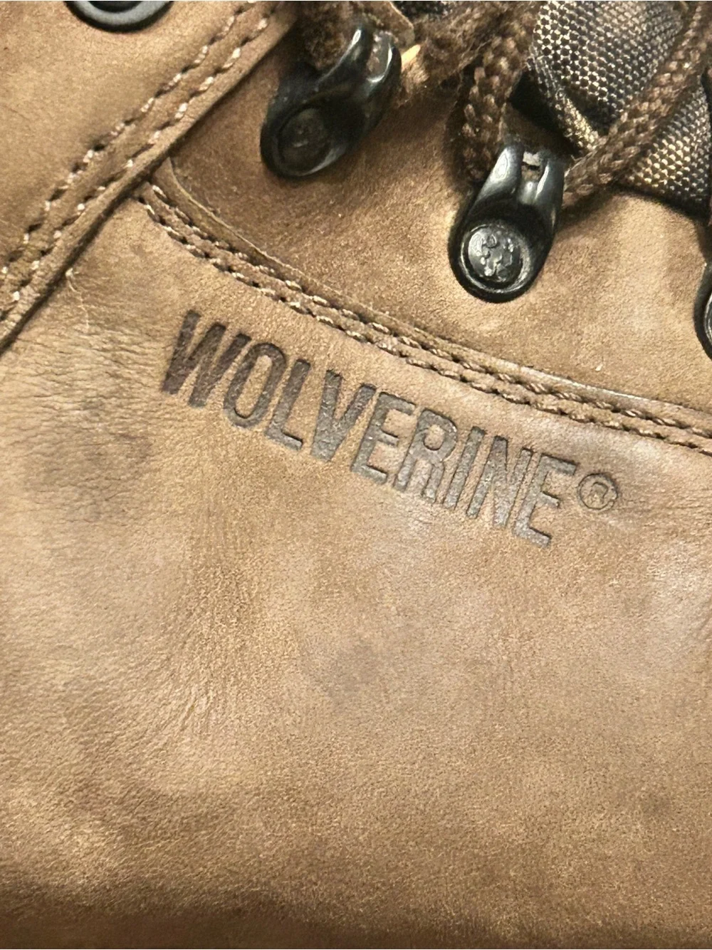 Wolverine Brown Leather Camouflage Hunting Boots